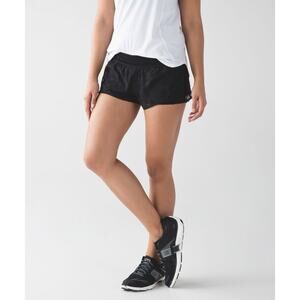 Lululemon City Sky Run By Black Mesh Running Athletic Shorts